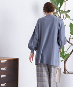 Tiaclasse 【洗える】袖ケーブルニットチュニック