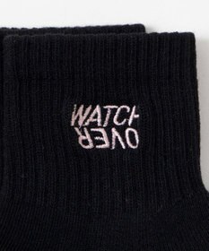 WEGO デザインロゴ刺繍アンクル底パイルソックス