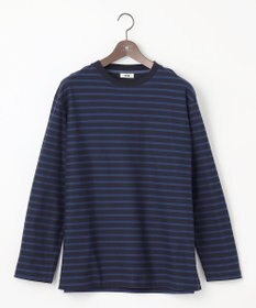 JOSEPH ABBOUD 【キングサイズ・オーガニックコットン使用】インレーボーダー Tシャツ