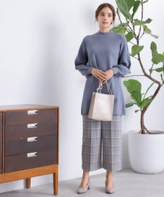 Tiaclasse 【洗える】袖ケーブルニットチュニック