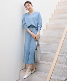 ANY 【5色展開】Ｖネックガーターニットプルオーバー