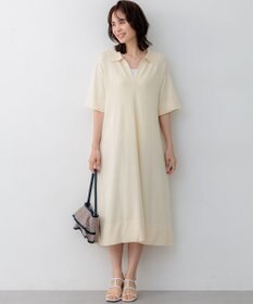 組曲 クリアストレッチスキッパーニット ワンピース