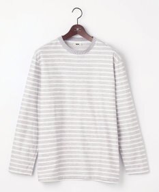 JOSEPH ABBOUD 【キングサイズ・オーガニックコットン使用】インレーボーダー Tシャツ