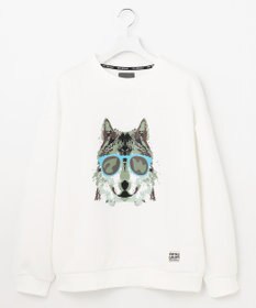 PW CIRCULUS 【MEN】ウルフモチーフスエット