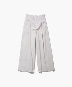 パンツ ATON SUVIN CORDUROY EASY WIDE PANTS 04 Aton Suvin Corduroy Easy Wide Pants in Charcoal Gray