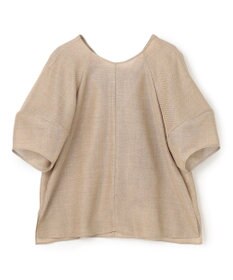 BEIGE， LIATRIS / バックリボン ハーフスリーブブラウス
