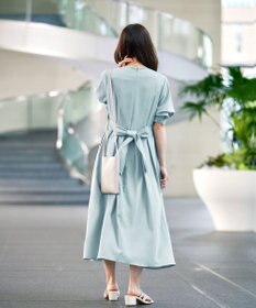 Tiaclasse 【洗える】パフスリーブワンピース