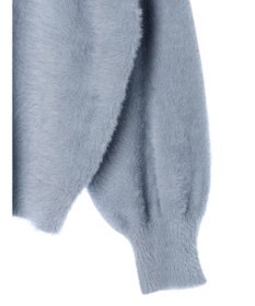 earth music&ecology ミニシャギーＶネックカーディガン