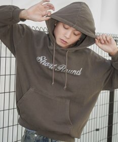 WEGO 【ユニセックス着用ITEM】ピグメントラメグラフィックプルパーカー