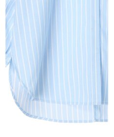 earth music&ecology バンドカラーストライプシャツ