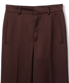 BEIGE， CASSITER / リネンブレンド サテンクロップドパンツ