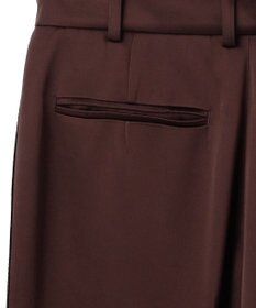 BEIGE， CASSITER / リネンブレンド サテンクロップドパンツ