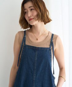 YECCA VECCA 綿麻デニムサロペット