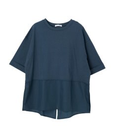 Green Parks ５分袖ドッキングバックスリットチュニック