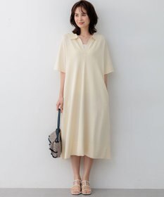 組曲 クリアストレッチスキッパーニット ワンピース