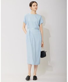 ICB 【接触冷感・UVケア・速乾・洗える】FluidBackSatin ワンピース