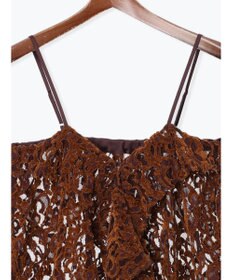 Te chichi ベロアレースキャミソール