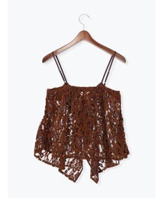 Te chichi ベロアレースキャミソール