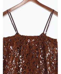 Te chichi ベロアレースキャミソール