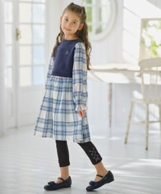 組曲 KIDS 【110-140㎝】ダブルフェイスドッキング ワンピース