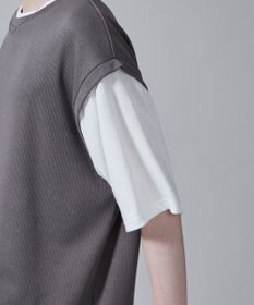 WEGO フェイクレイヤードベストT（S）