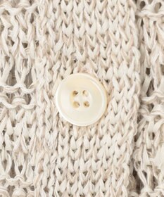 23区 【洗える】テープミックススカシ ドルマン ニットベスト