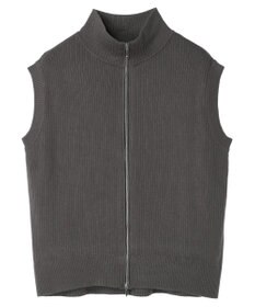 Green Parks ＺＩＰ付きリブニットベスト