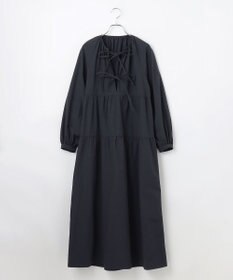 #Newans 【撥水加工/洗濯機可能】〈全身をさりげなくカバー〉リラクシーティアードワンピース