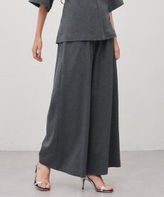 uncrave プレーンジャージー ギャザーパンツ