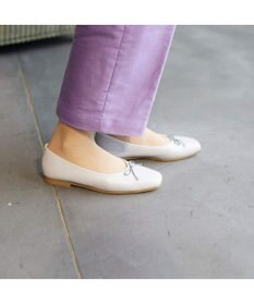 ing <ing>【WEB限定】スクエアトゥバレエシューズ