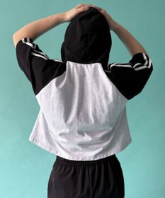 WEGO フーデッドラグランT