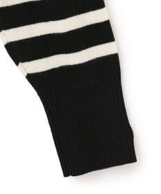 23区 L 【CLASSY.12月号掲載】セミウーステッドウール 肩ボタン ボーダー ニット