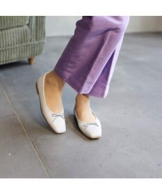 ing <ing>【WEB限定】スクエアトゥバレエシューズ