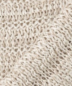 23区 【洗える】テープミックススカシ ドルマン ニットベスト