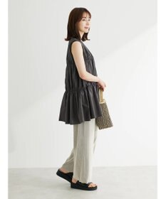 Green Parks プリーツ風カットパンツ