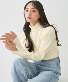 earth music&ecology 【イージーケア】【洗濯機洗い可】レンチング(TM)エコヴェロ(TM)(リブタートル)