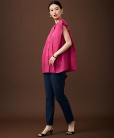 自由区 L 【WEB限定カラーあり】シアーラミーローンバンドカラー ブラウス