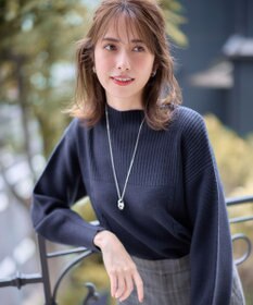 ANY SIS 【洗える】スフレボトルネック ニット