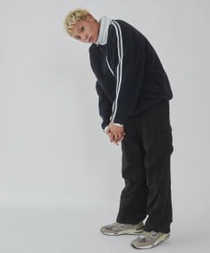 WEGO フリース　ワンポイントハーフZIPプルオーバー