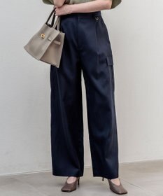 23区 【先行予約/見上愛さん着用】コットンスラブポプリン カーゴパンツ