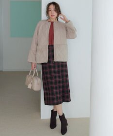 ANY SIS L ビューティサーモ2WAYストレッチチェック スカート