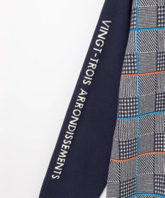 23区GOLF 【MEN】チェックジャガード　クルーネック  ニット