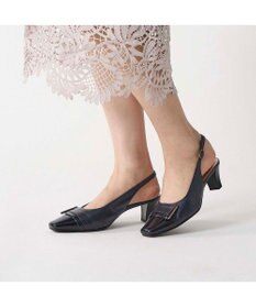 Riz raffinee <Riz raffinee>バックルモチーフバックベルトパンプス