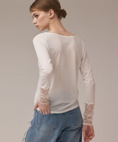 GRACE CONTINENTAL アセテートシアーカットトップ