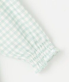 組曲 KIDS 【80-100㎝】シャーリングチェック トップス