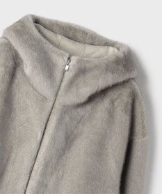 GRACE CONTINENTAL フェイクミンクフードジャケット