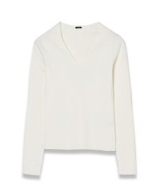 JOSEPH 【FOUNDATIONS】シルクストレッチ　Vネックニット