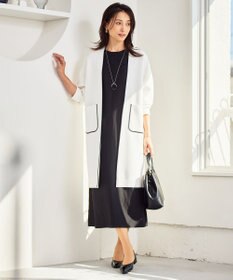 自由区 【洗える】エンブロイダリーノースリーブ ワンピース