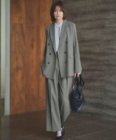 ICB L 【新色追加・WEB限定カラーあり・接触冷感・UVケア・速乾・洗える】BackSatinAmunzen バンドカラーブラウス