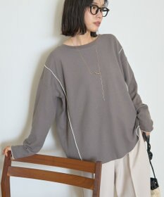 AMERICAN HOLIC ワッフル配色メロープルオーバー